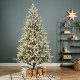 Albero di natale innevato da interno con 320 led h.180