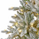 Albero di natale innevato da interno con 320 led h.180