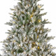 Albero di natale innevato da interno con 430 led h.210