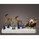 Babbo natale con slitta in plastica con LED