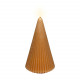 Candela piramidale con effetto fiamma a led