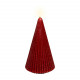 Candela piramidale con effetto fiamma a led