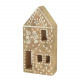 Casetta in legno alta naturale con decorazione all'henné