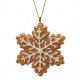Decorazione albero di natale fiocco di neve in resina