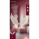 Decorazione ali angelo in metallo con led