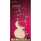Decorazione LED pupazzo di neve in legno