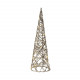 Decorazione natalizia con albero stilizzato in metallo con 20 led