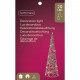 Decorazione natalizia con albero stilizzato in metallo con 20 led
