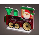 Decorazione natalizia con LED in acrilico con trenino