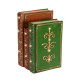Decorazione natalizia libri in resina con 14 LED