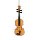 Decorazione per albero di natale con violino in vetro