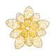 Fiore in metallo con led
