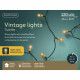 Luci bianche con 120 LED vintage