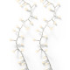 Luci di natale con cavo bianco 750led 16mt