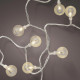 Luci per albero di natale con 60 LED trasparenti luce calda