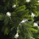 Luci per albero di natale con 60 LED trasparenti luce calda