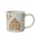 Mug in dolomite con decori natalizi