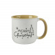 Mug in porcellana con decori natalizi