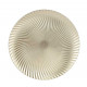 Piatto decorativo rotondo con motivo metallico a spirale