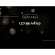 Set 2 candele con effetto fiamma a led