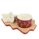 Set 2 pezzi aperitivo in ceramica