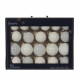 Set 21 pezzi Palline di natale in vetro trasparente d.7cm