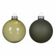Set 3 pezzi Palline di natale in vetro trasparente d.10cm