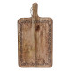 Tagliere in legno con decori natalizi