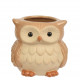 Vasetto in ceramica con gufo