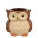 Vasetto in ceramica con gufo