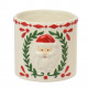 Vaso grande con babbo natale