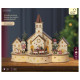 Villaggio di babbo natale in compensato con led