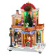 Villaggio di babbo natale in poliresina con led