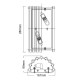 Applique a parete in cristallo a 2 luci a LED dal design moderno
