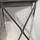 Applique da esterno piccola dal design rustico con diffusore in vetro a 1 luce