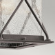 Applique da esterno piccola dal design rustico con diffusore in vetro a 1 luce