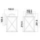 Applique da esterno piccola dal design rustico con diffusore in vetro a 1 luce