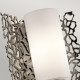 Applique da parete con diffusore in vetro a 1 luce dal design moderno