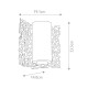 Applique da parete con diffusore in vetro a 1 luce dal design moderno