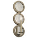 Applique da parete dal design classico con struttura in acciaio a 1 luce