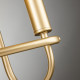 Applique da parete in acciaio in stile moderno con 2 lampadine