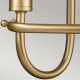 Applique da parete in acciaio in stile moderno con 2 lampadine
