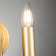Applique da parete in acciaio in stile moderno con 2 lampadine
