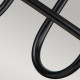 Applique da parete in acciaio in stile moderno con 2 lampadine