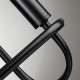 Applique da parete in acciaio in stile moderno con 2 lampadine