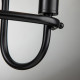 Applique da parete in acciaio in stile moderno con 2 lampadine