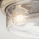 Lampada a soffitto con diffusore rotondo a 2 luci in vetro dal design moderno