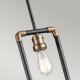 Lampada a sospensione con 1 una luce singola struttura in acciaio