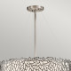 Lampada a sospensione con diffusore in vetro a 4 luci dal design moderno