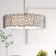 Lampada a sospensione con diffusore in vetro a 4 luci dal design moderno